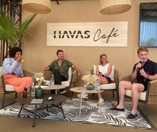 Matt Bourn at Havas' cafe